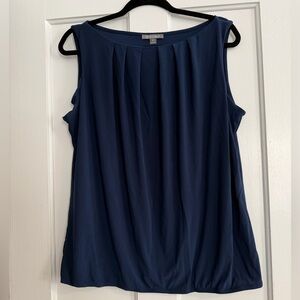 Roz & Ali Navy Sleeveless Blouse XL